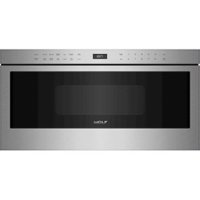 Wolf - Professional 1.2 Cu. Ft. Drawer Microwave with Sensor Cooking - Silver - Front_Zoom