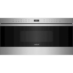 Wolf - Transitional 1.2 Cu. Ft. Drawer Microwave with Sensor Cooking - Silver - Front_Zoom