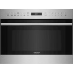 Front Zoom. Wolf - E Series Transitional 1.6 Cu. Ft. Drop-Down Door Microwave Oven with Sensor Cooking.