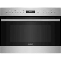 Wolf - E Series Transitional 1.6 Cu. Ft. Drop-Down Door Microwave Oven with Sensor Cooking - Front_Zoom