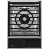 Wolf - Transitional 15" Built-In Gas Cooktop with Two-In-One Grate - Front_Zoom
