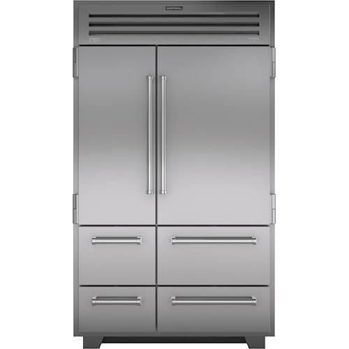 Sub-Zero - PRO 30.4 Cu. Ft. Side-by-Side Built-In Refrigerator - Stainless steel