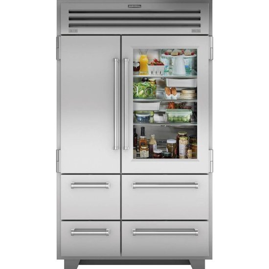 SubZero PRO 30.4 Cu. Ft. SidebySide BuiltIn Refrigerator with Glass