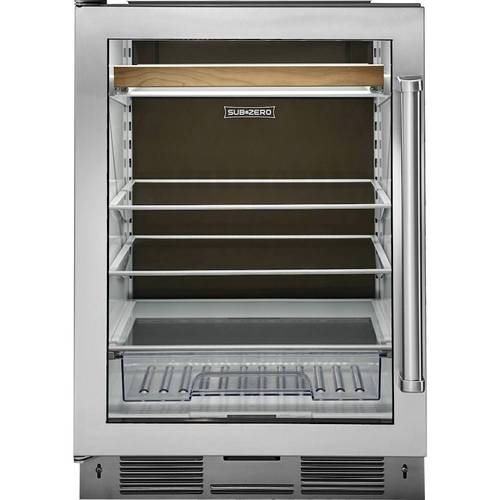 Sub-Zero - 6 Cu. Ft. Built-In Mini Fridge - Stainless steel