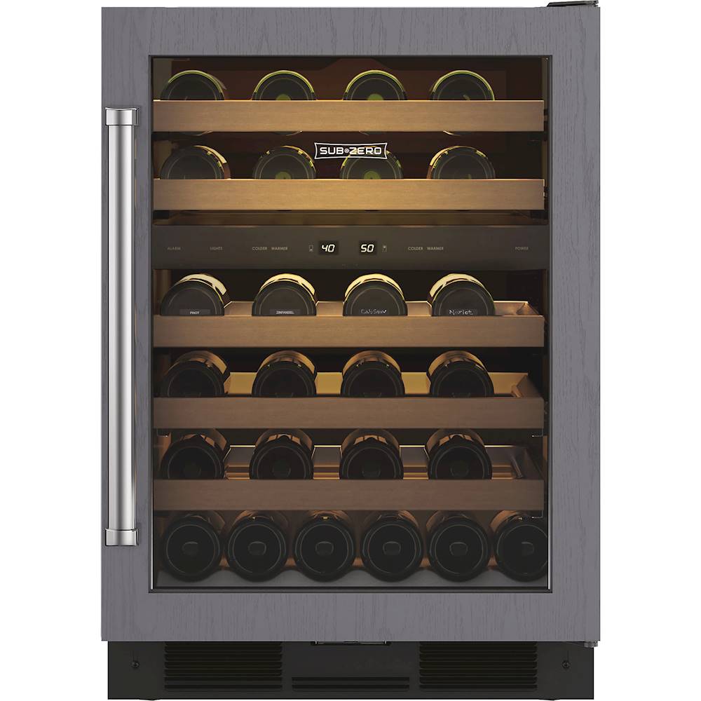 Best Buy SubZero 46Bottle BuiltIn Dual Zone Wine Cooler Custom