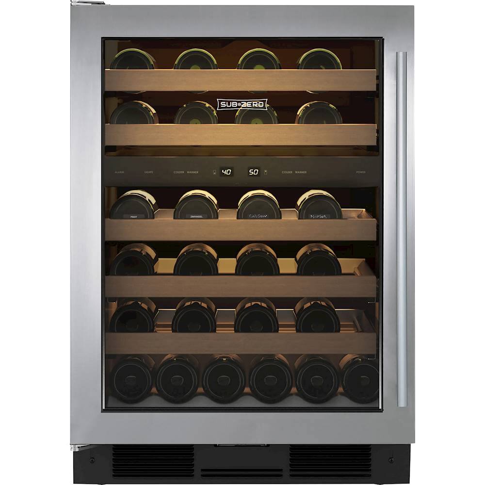 Best Buy SubZero 46Bottle BuiltIn Dual Zone Wine Cooler Stainless