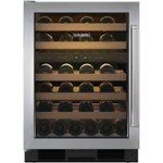 Front Zoom. Sub-Zero - 46-Bottle Built-In Dual Zone Wine Cooler - Stainless steel.