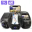 Angle. Rexing - V1P Max Plus Real 4K UHD Dual-Channel Front and Rear Wi-Fi Dash Camera - Black.