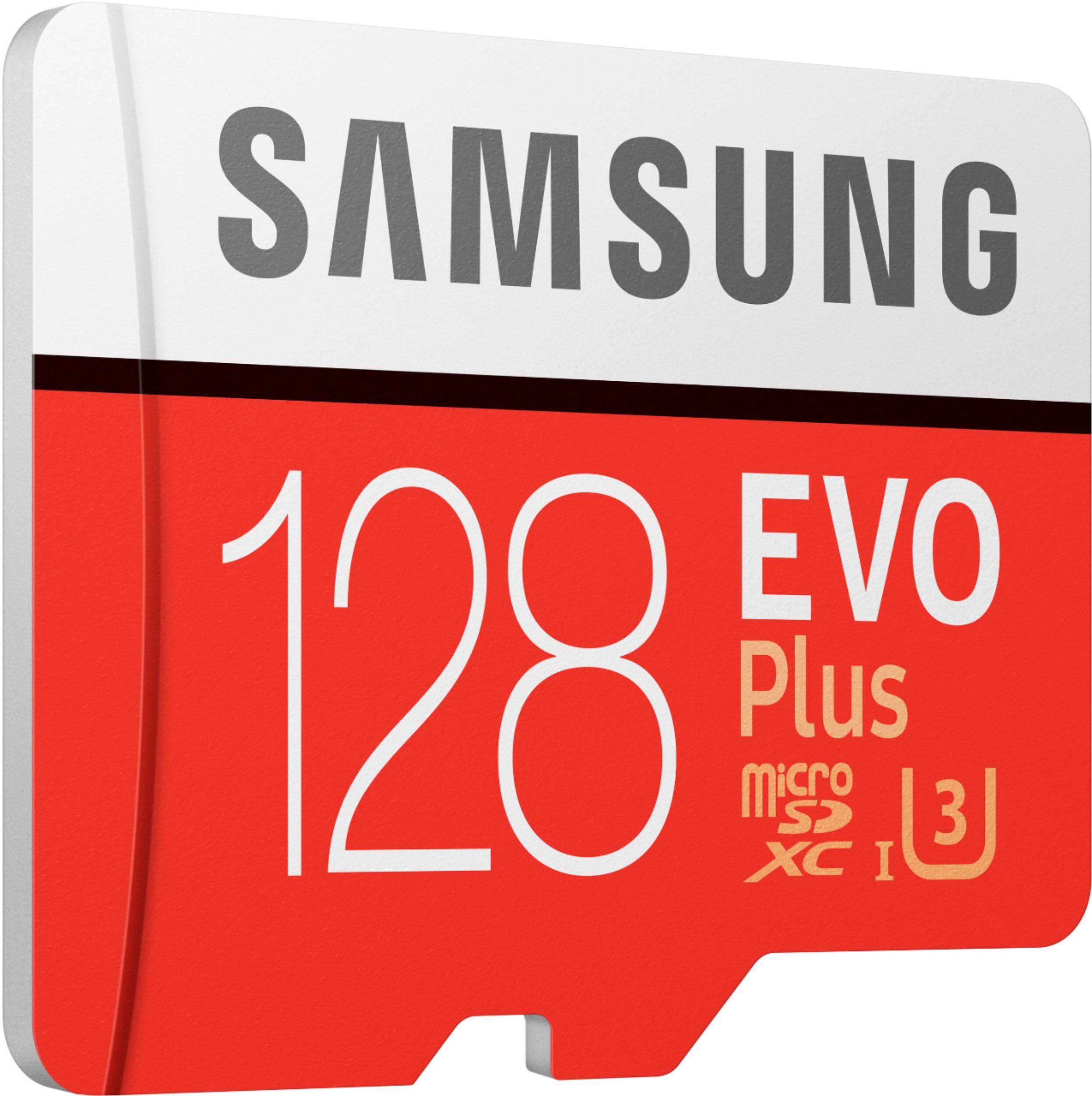 Alt View 12. Samsung - EVO Plus 128GB microSDXC UHS-I Memory Card - Red/White.