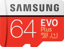 Samsung - EVO Plus 64GB microSDXC UHS-I Memory Card