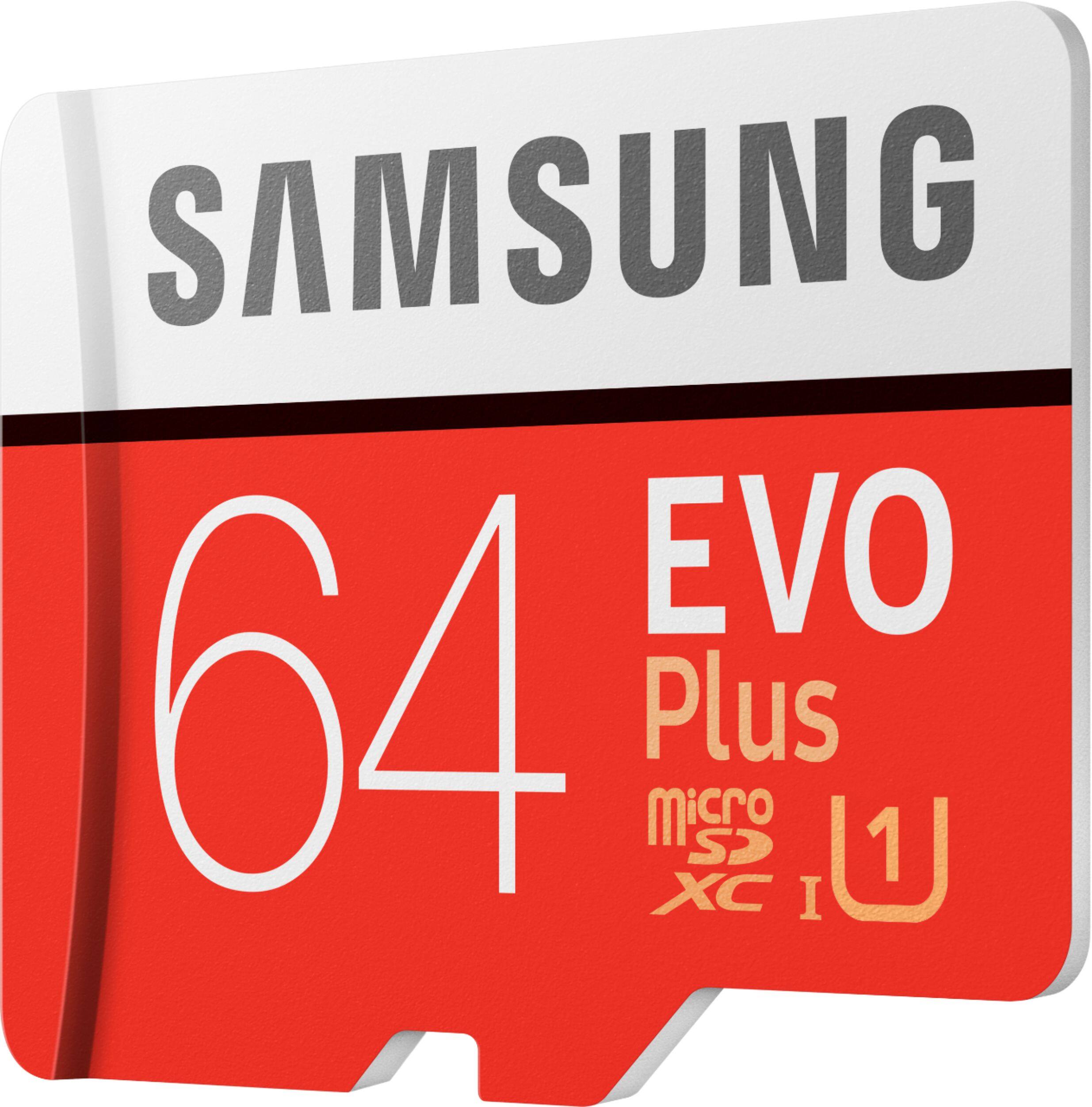 Alt View 11. Samsung - EVO Plus 64GB microSDXC UHS-I Memory Card - Red/White.