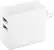 Front. Insignia™ - 24 W 2-Port USB Wall Charger - White.