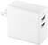 Alt View 11. Insignia™ - 24 W 2-Port USB Wall Charger - White.