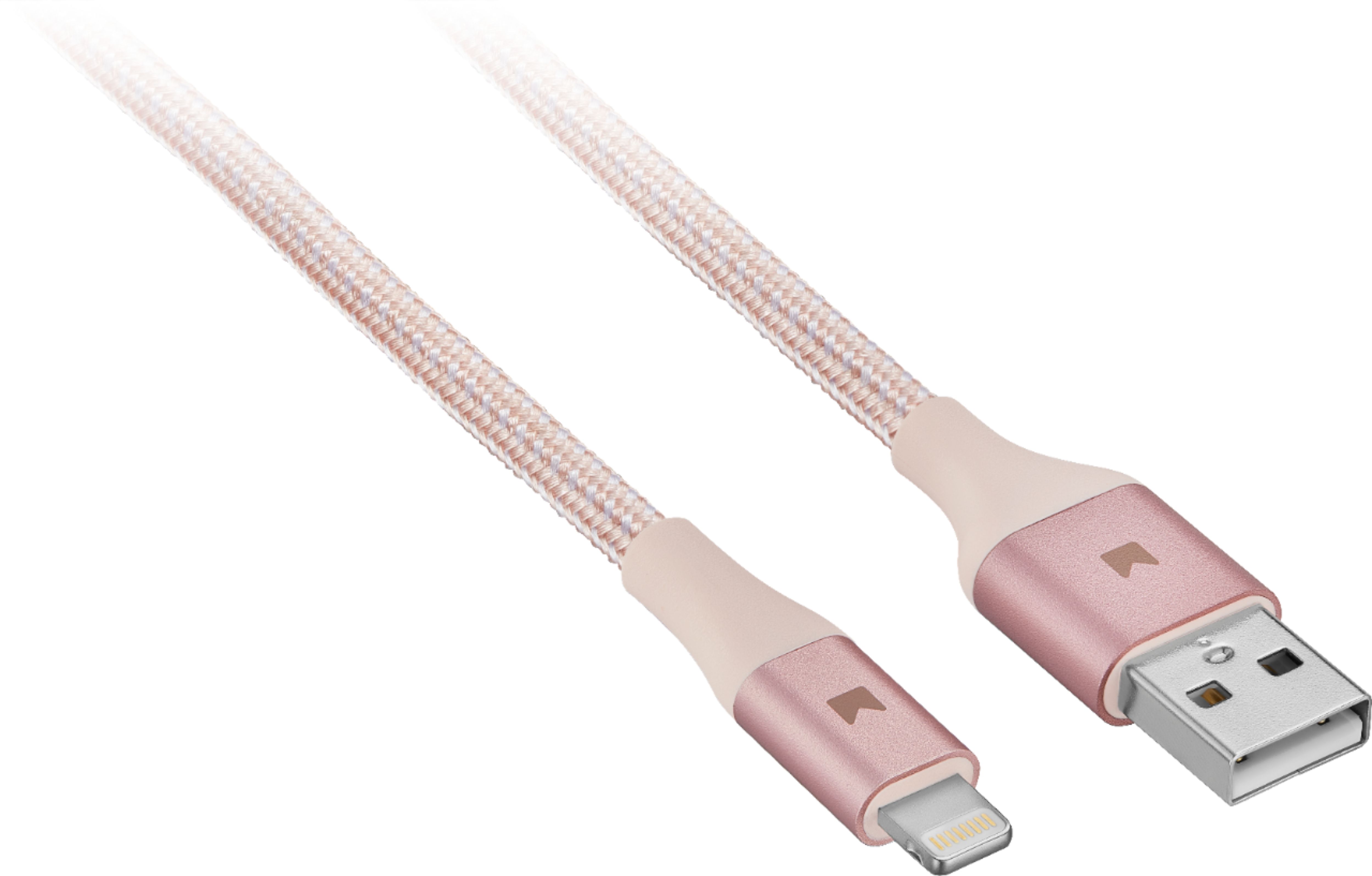 Left View: Dynex™ - 3' USB Type C-to-USB Type A Charge-and-Sync Cable - White