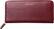 Front. Hook & Albert - Zip-Around Wallet - Bordeaux.