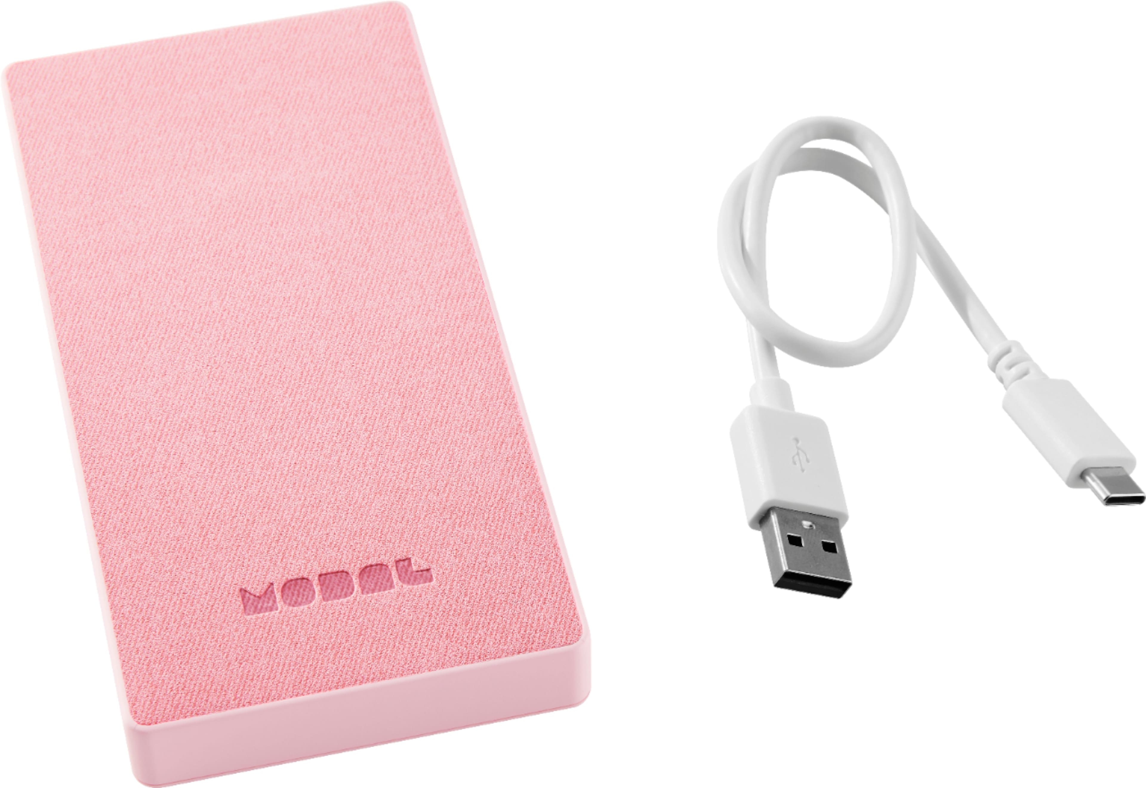 Alt View 12. Modal™ - 10,000 mAh Portable Charger for Most USB Devices - Peach.