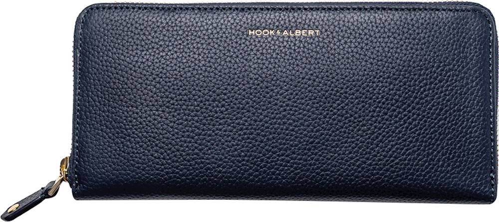 Best Buy: Hook & Albert Zip-Around Wallet Navy LDZPWT-LTH-NVY