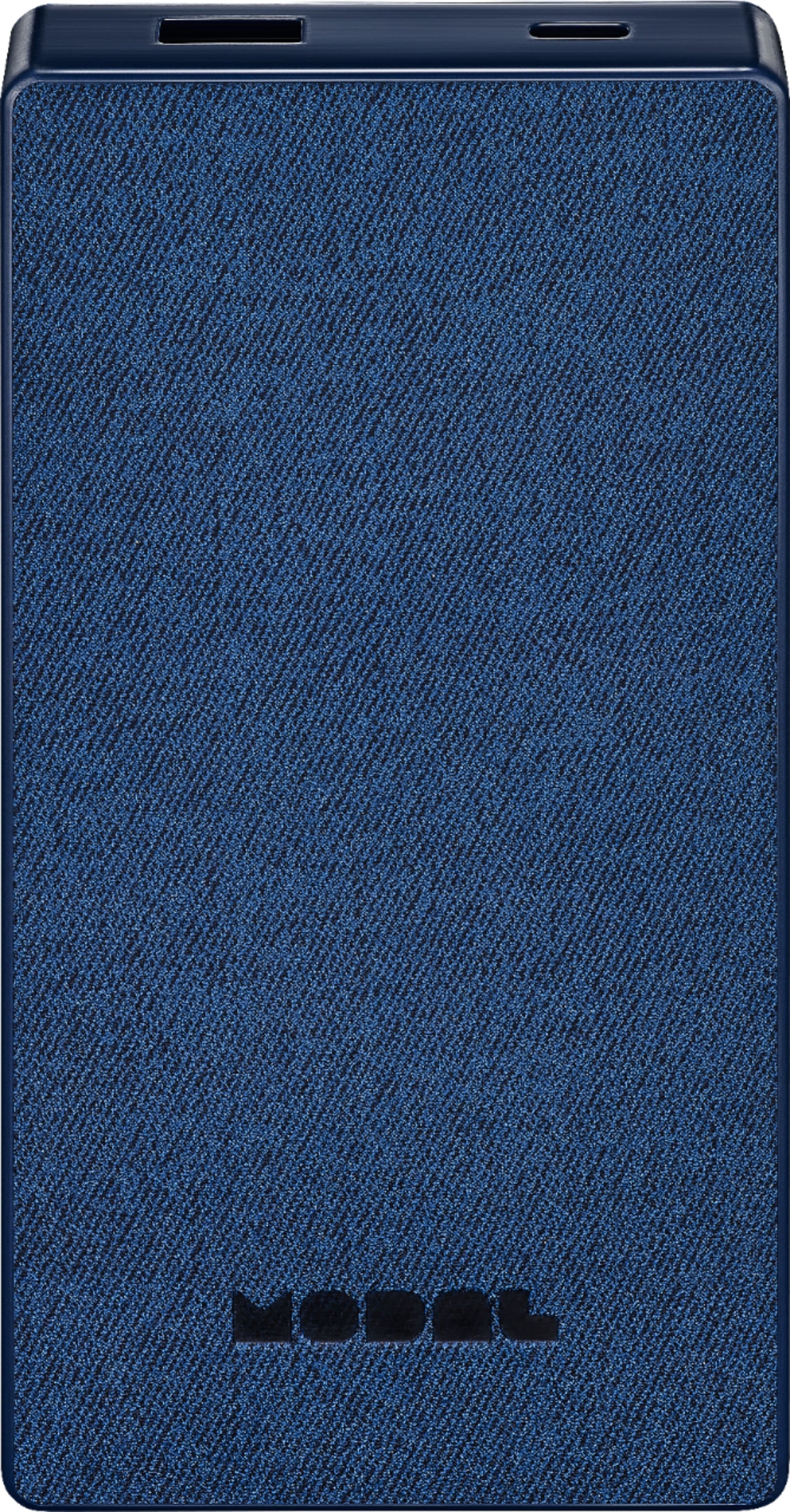 Front. Modal™ - 10,000 mAh Portable Charger for Most USB Devices - Blue.