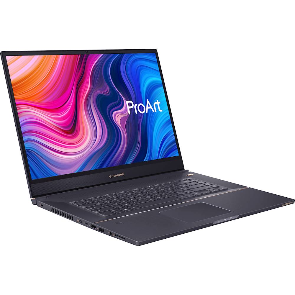 Angle View: ASUS - ProArt StudioBook 17" Laptop - Intel Core i7 - 32GB Memory - NVIDIA GeForce RTX 2060 - 1.024TB SSD - Star Gray