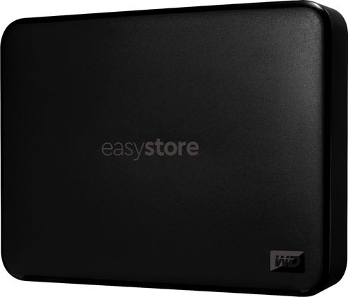 WD - easystore 4TB External USB 3.0 Portable Hard Drive - Black
