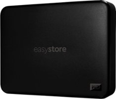 WD - Easystore 4TB External USB 3.0 Portable Hard Drive - Black - Front_Zoom