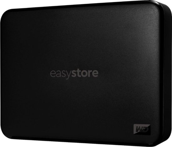 Front Zoom. WD - Easystore 4TB External USB 3.0 Portable Hard Drive - Black.