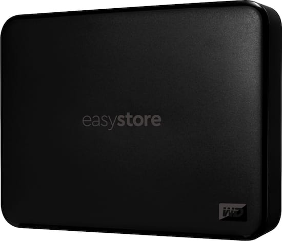 WD Easystore 4TB External USB 3.0 Portable Hard Drive Black WDBAJP0040BBK WESN Best Buy