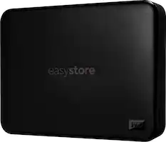 Front. WD - Easystore 5TB External USB 3.2 Gen 1 Portable Hard Drive - Black.