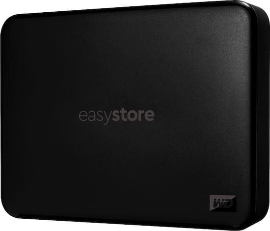 WD Easystore 5TB External USB 3.0 Portable Hard Drive Black