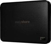 WD - Easystore 2TB External USB 3.2 Gen 1 Portable Hard Drive - Black - Front_Zoom