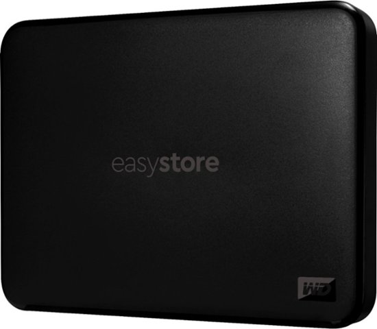Front Zoom. WD - Easystore 2TB External USB 3.0 Portable Hard Drive - Black.