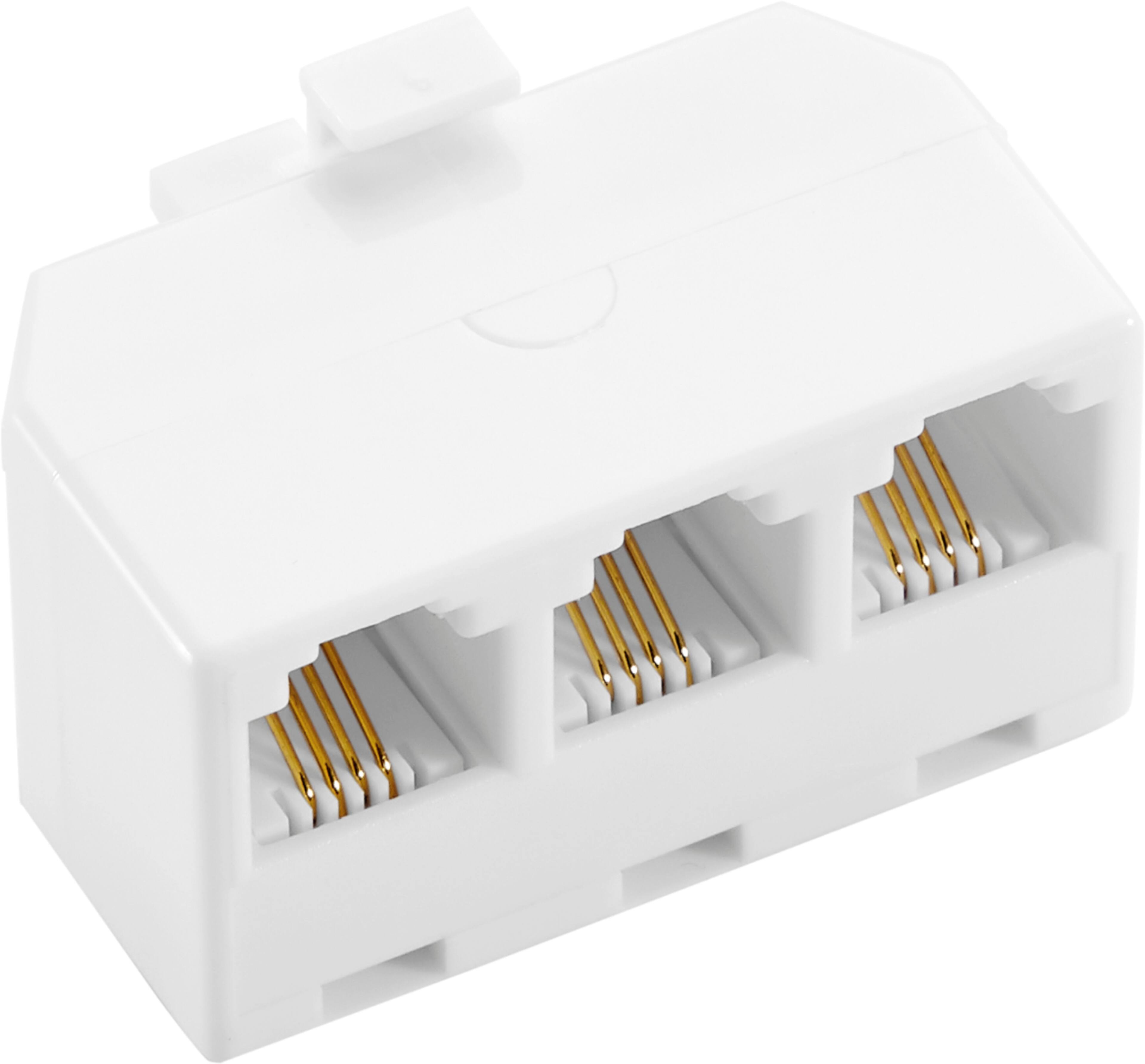 Left. Insignia™ - Phone Splitter - White.