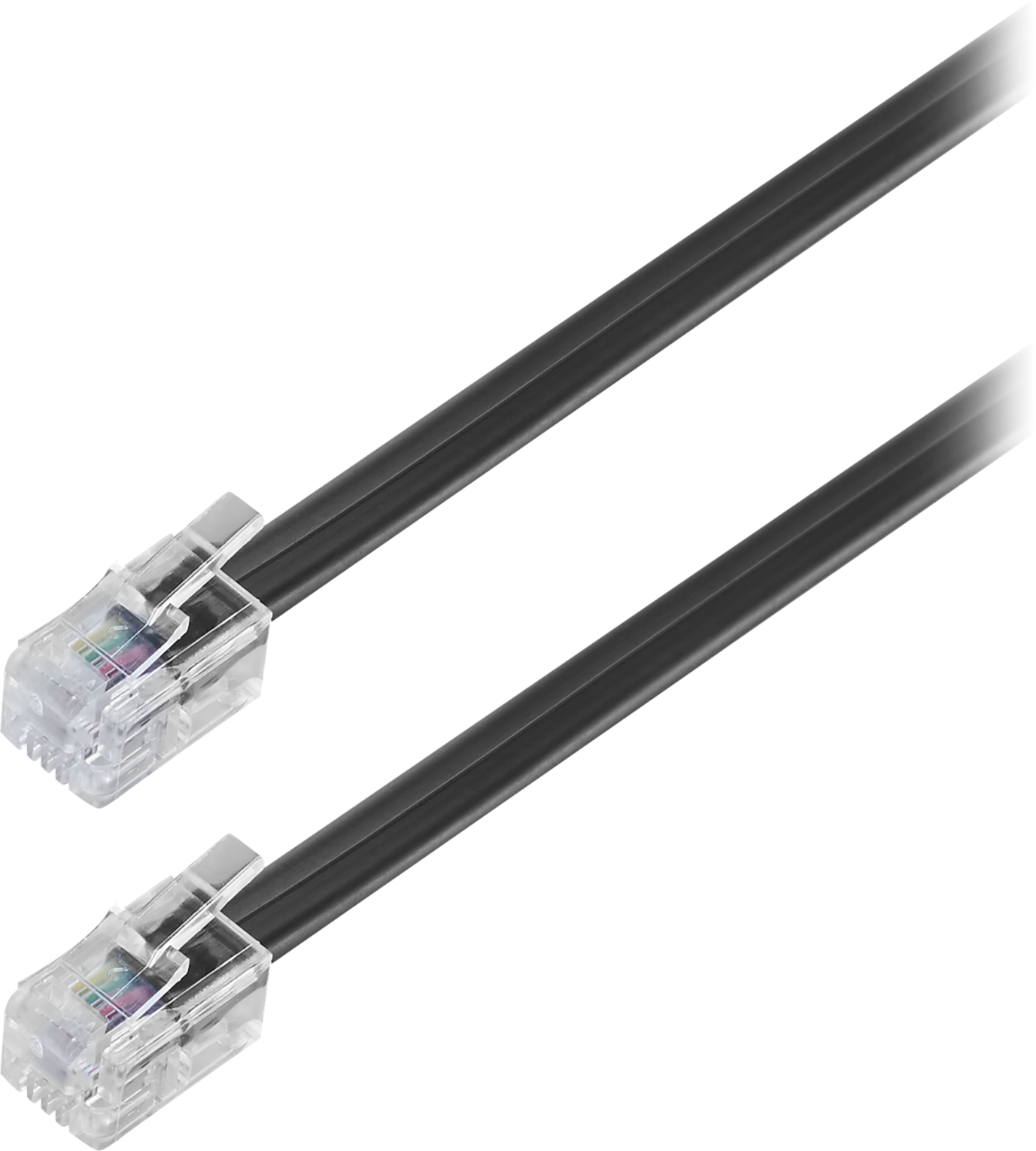 Angle View: Insignia™ - 25' Phone Cable - Black
