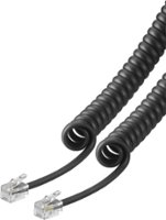 Insignia™ - 25' Phone Cable - Black - Front_Zoom