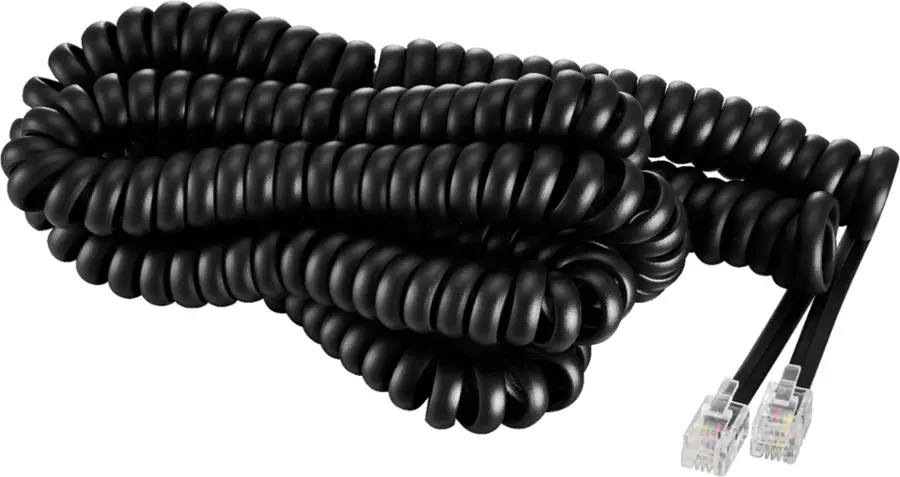 Alt View 12. Insignia™ - 25' Phone Cable - Black.
