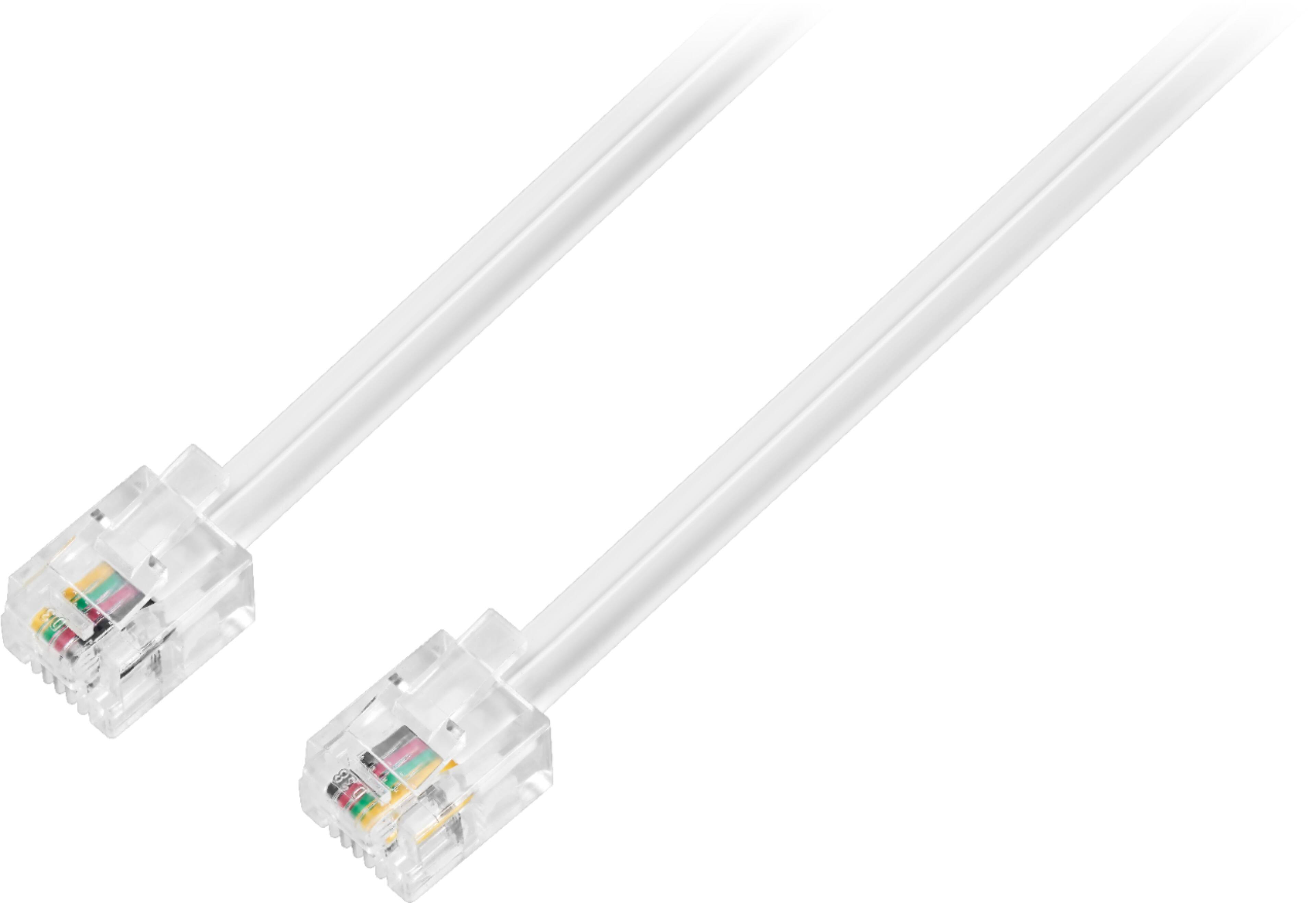 Alt View 12. Insignia™ - 100' Landline Phone Cord - White.