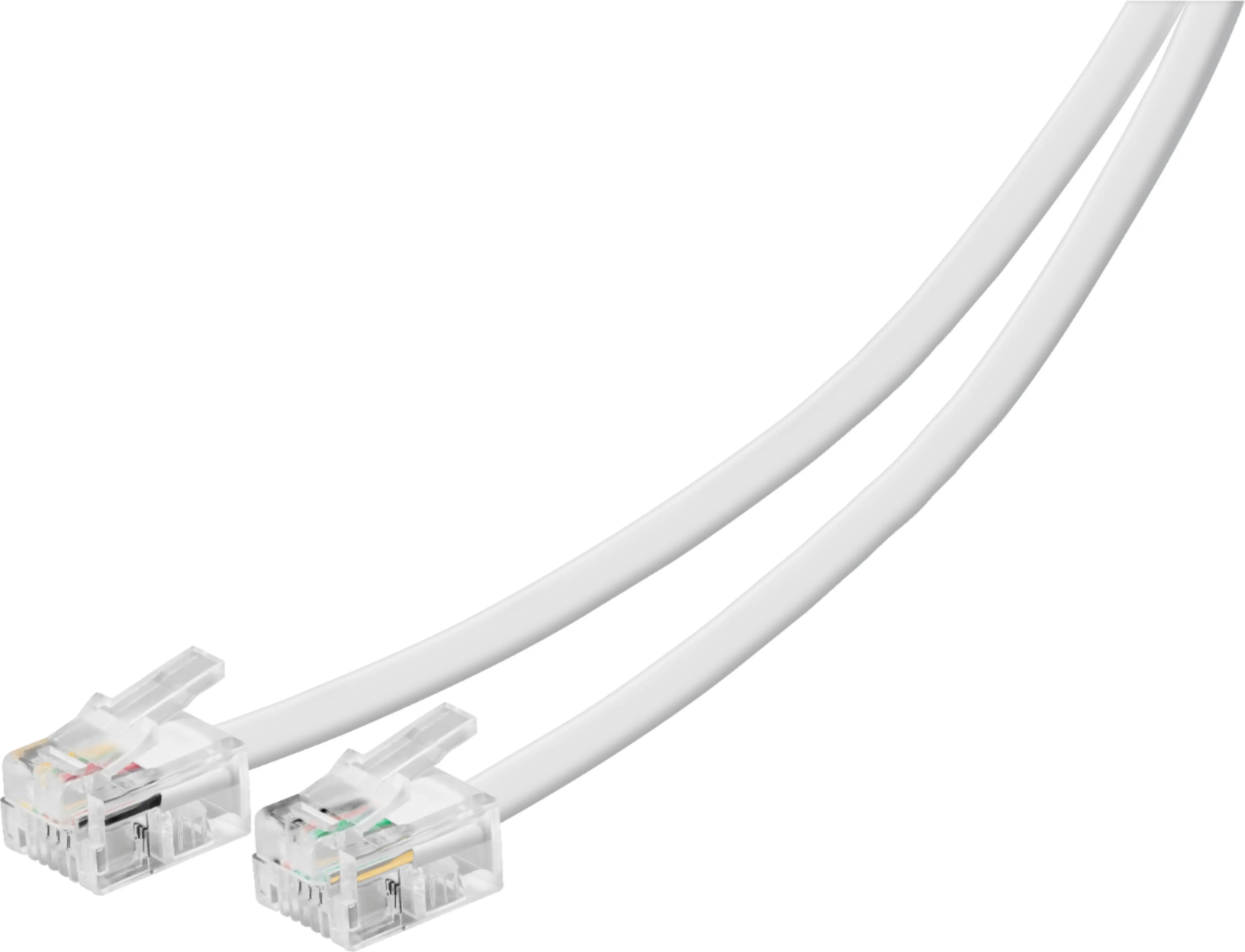 Insignia™ - 7' Landline Phone Cord - White