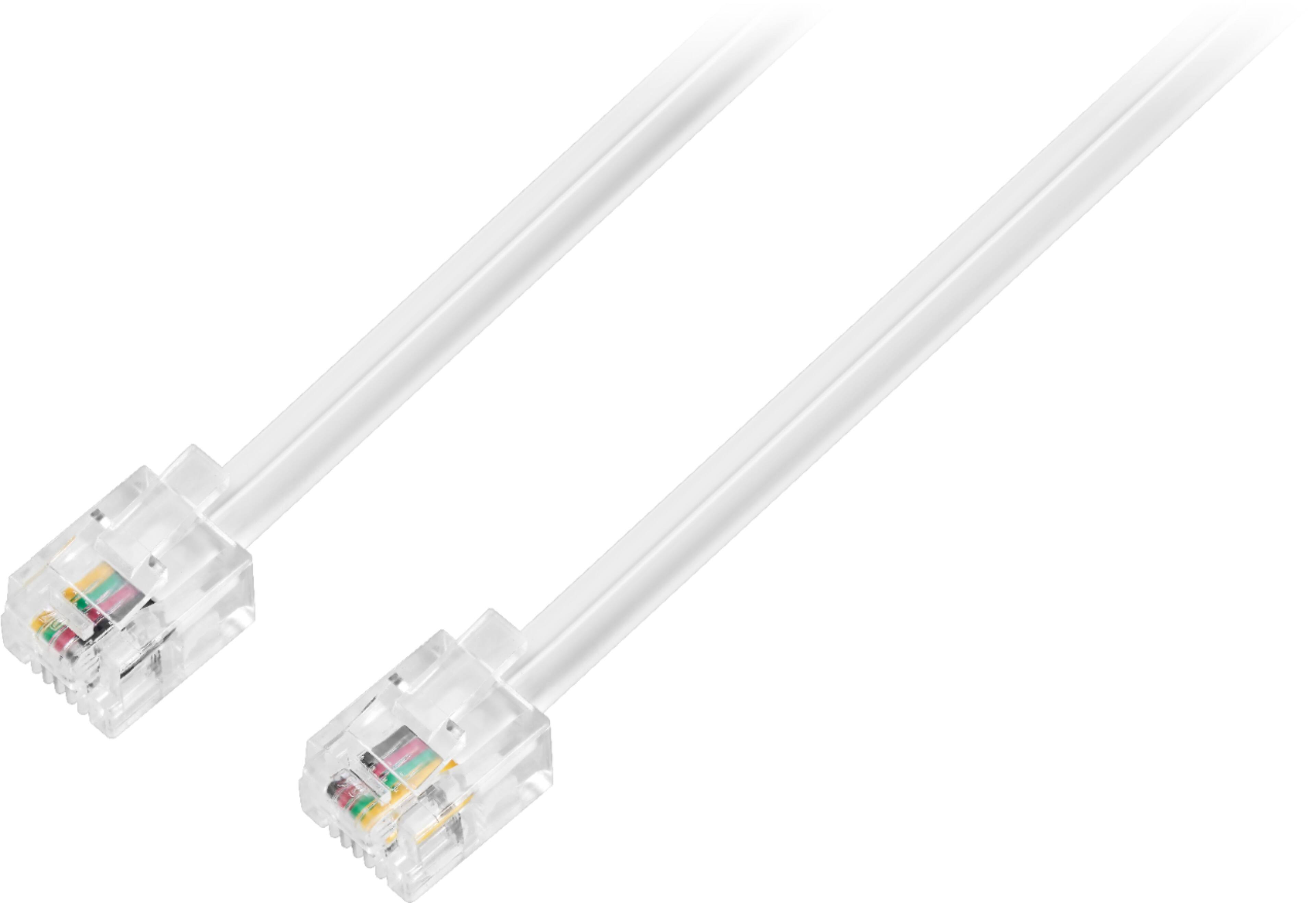 Alt View 12. Insignia™ - 7' Landline Phone Cord - White.