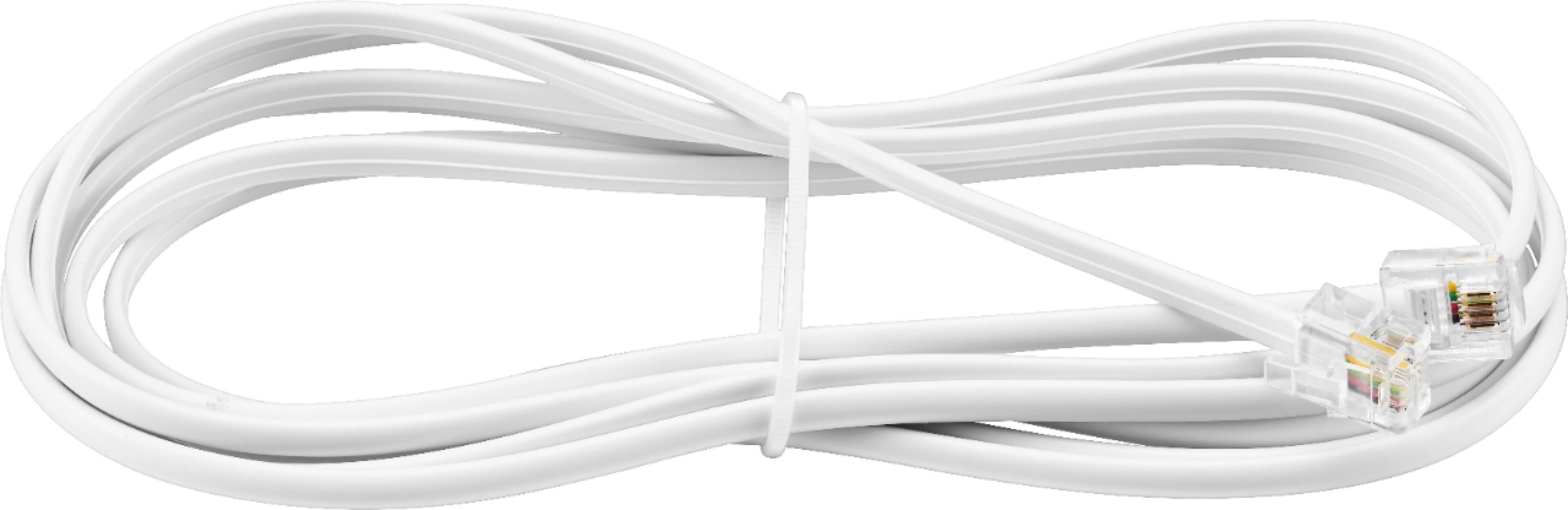 Alt View 1. Insignia™ - 7' Landline Phone Cord - White.