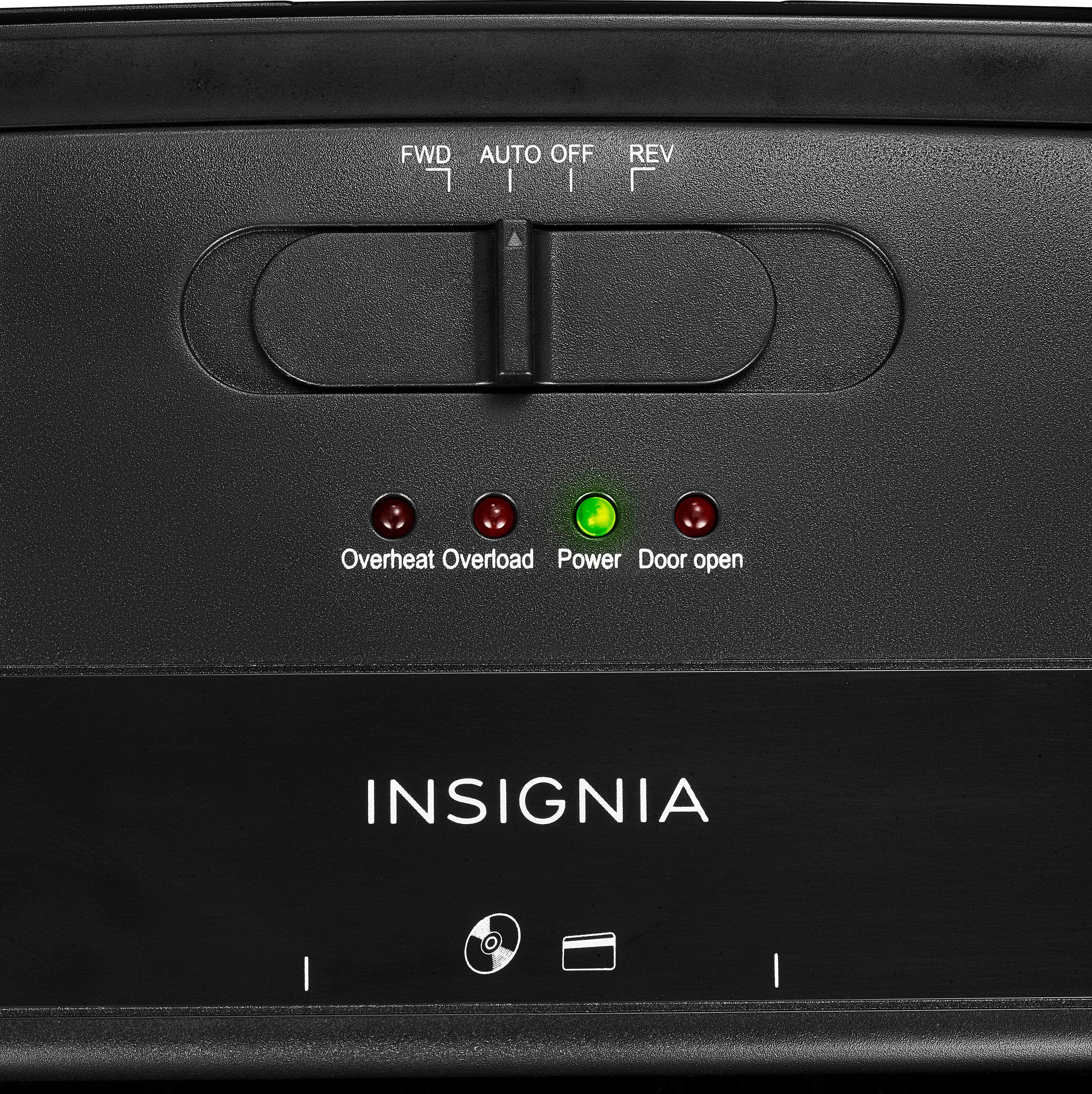 Alt View 11. Insignia™ - 10-Sheet Crosscut Paper/CD Shredder - Black.
