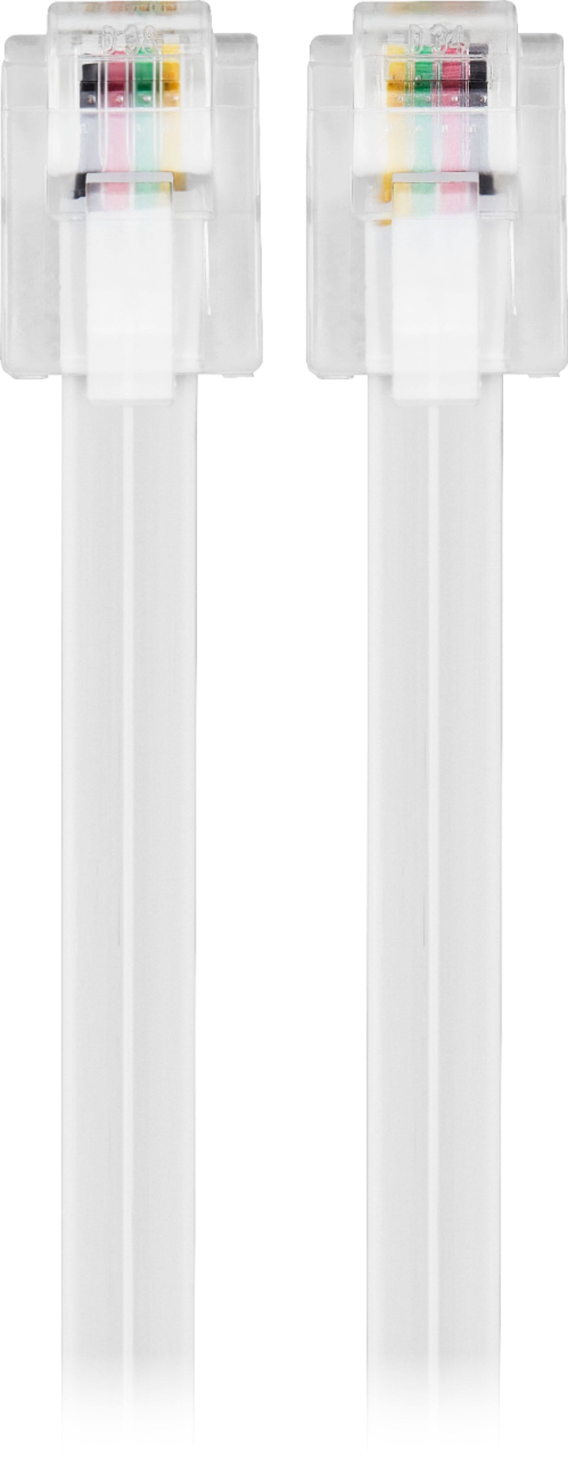 Alt View 11. Insignia™ - 25' Landline Phone Cord - White.