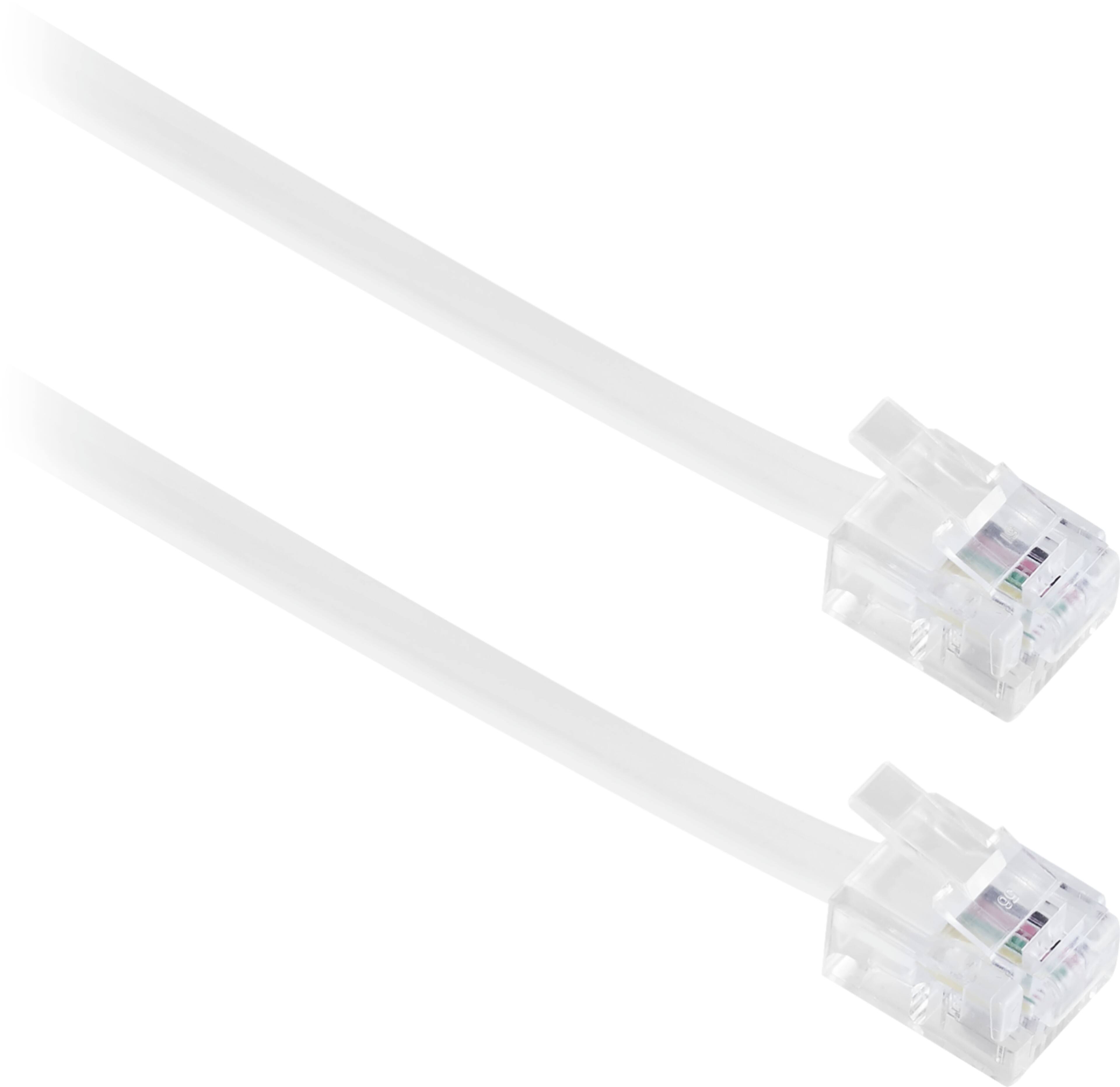 Left. Insignia™ - 25' Landline Phone Cord - White.