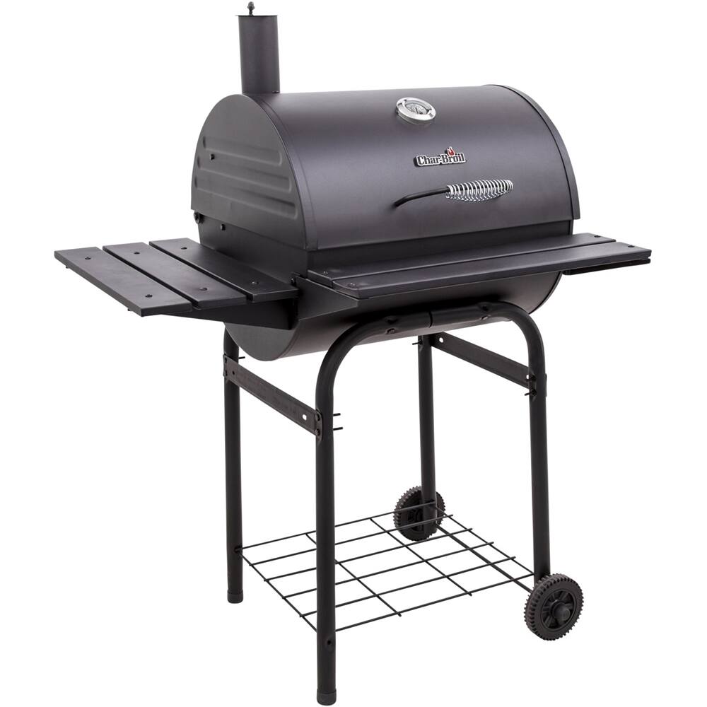 Left. Char-Broil - Charcoal Grill - Black.