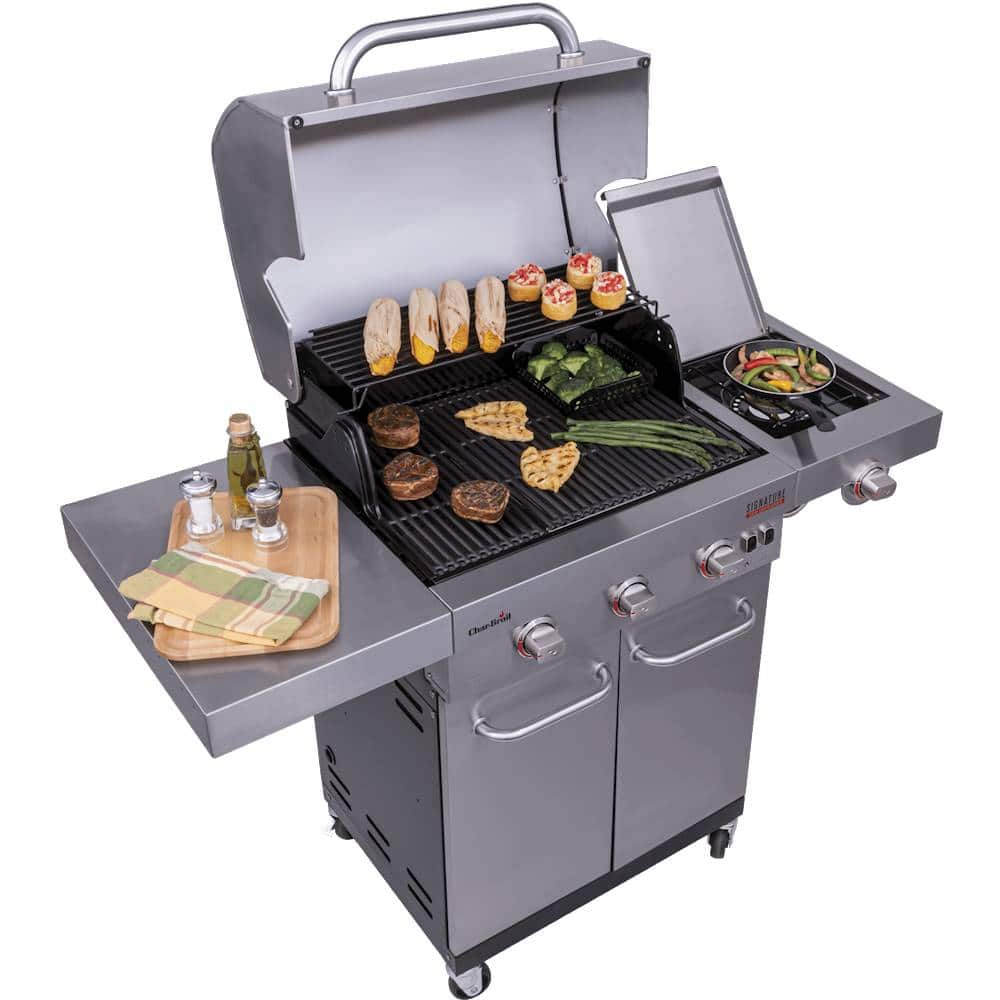 Alt View 17. Char-Broil - Signature Series Amplifire Gas Grill - Stainless Steel.