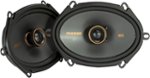 KICKER - KS Series 6" x 8" 2-Way Car Speakers with Polypropylene Cones (Pair) - Black