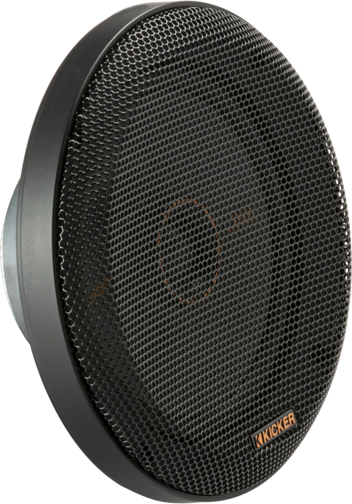 Angle View: KICKER - KS Series 6-1/2" 2-Way Car Speakers with Polypropylene Cones (Pair) - Black