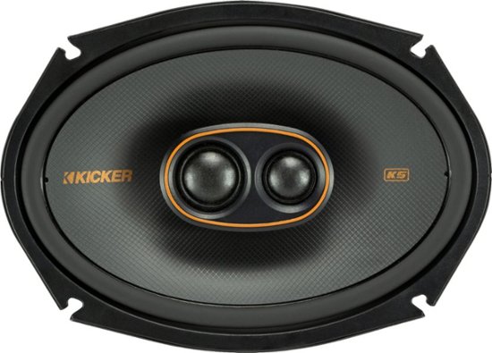 Front Zoom. KICKER - KS Series 6" x 9" 2-Way Car Speakers with Polypropylene Cones (Pair) - Black.
