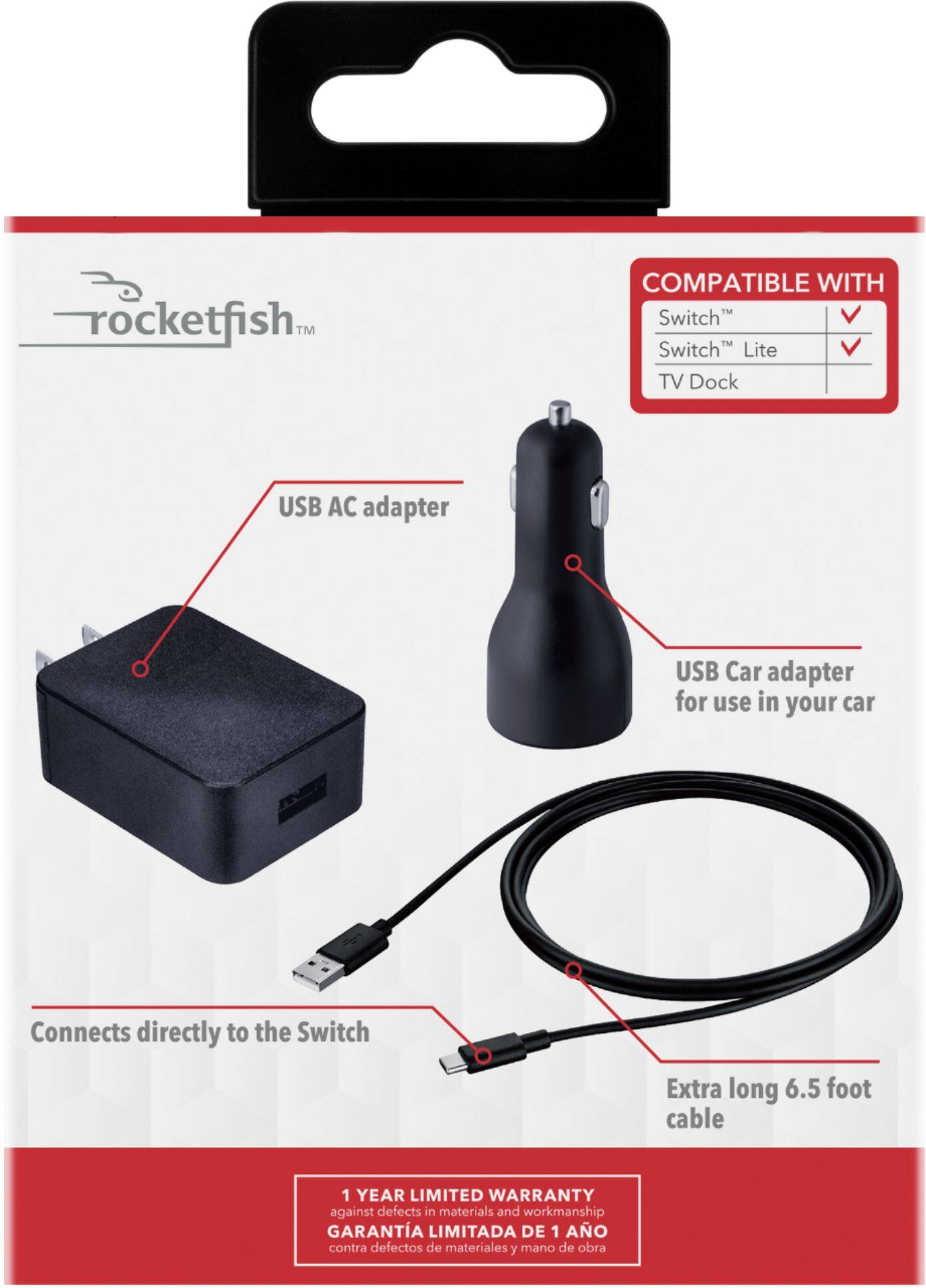 Alt View 17. Rocketfish™ - USB-C Mobile Power Kit For Nintendo Switch, Switch OLED & Switch Lite - Black.