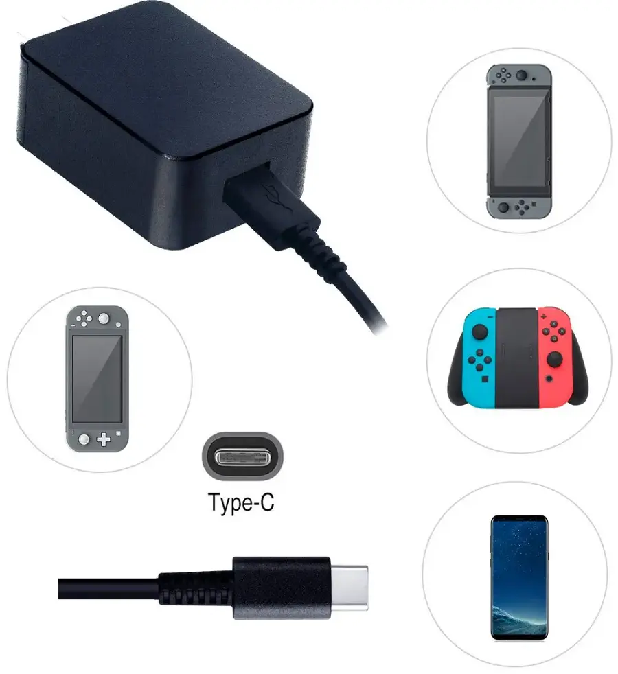 Alt View 19. Rocketfish™ - USB-C Mobile Power Kit For Nintendo Switch, Switch OLED & Switch Lite - Black.