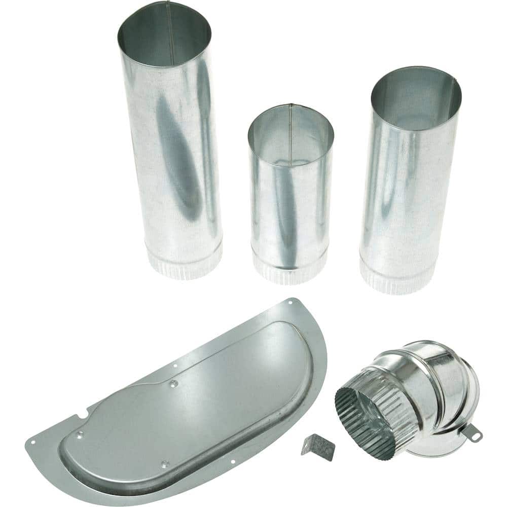 Alt View 11. GE - Side Vent Kit for Select GE Dryers - Silver.